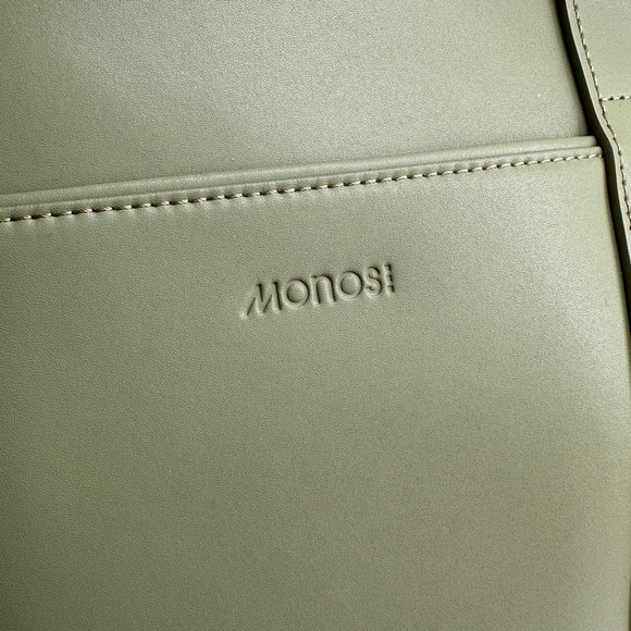 MONOS METRO TOTE Vegan Leather Travel Carry-on Cactus Green NWOT - Picture 7 of 11